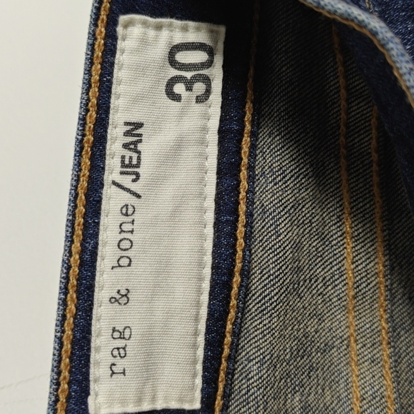 RAG & BONE Phoenicia Skinny Jean Mid Rise Dark Wash Denim Size 30 - Picture 3 of 16